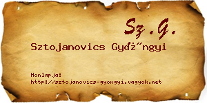 Sztojanovics Gyöngyi névjegykártya